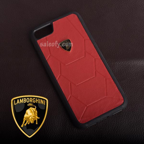iPhone 8 Original Red Black Automobili Lamborghini Cover for Apple [4.7"]