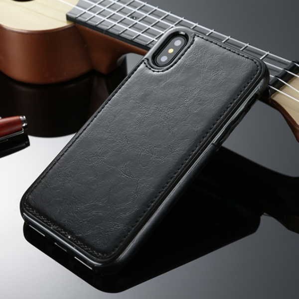 Apple iPhone X/XS Premium Case - Black/ Brown