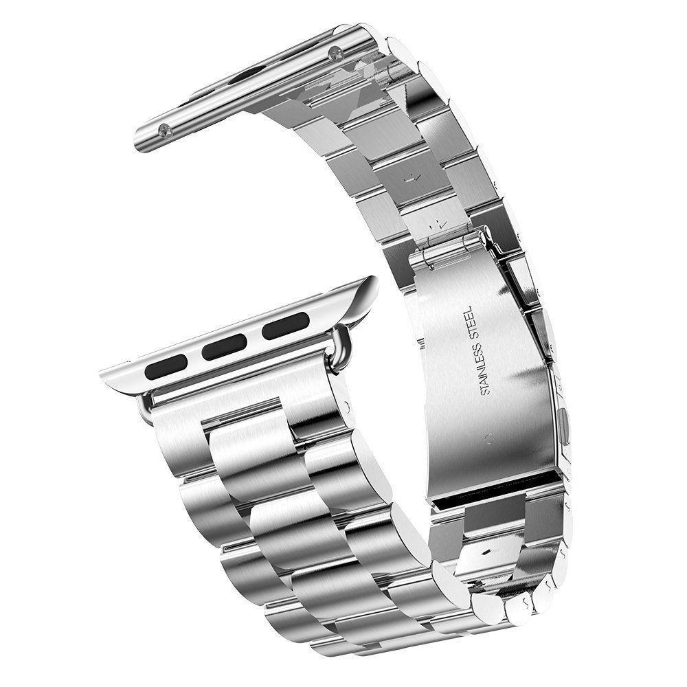 Classic Stainless Steel Watchband For Apple iWatch 4/ 3/ 2/ 1 Cellular