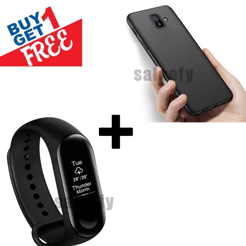 Buy 1 Get 1 FREE: Smart Band (With Heart Rate Monitor) Plus Creative Case For Galaxy J6 Plus