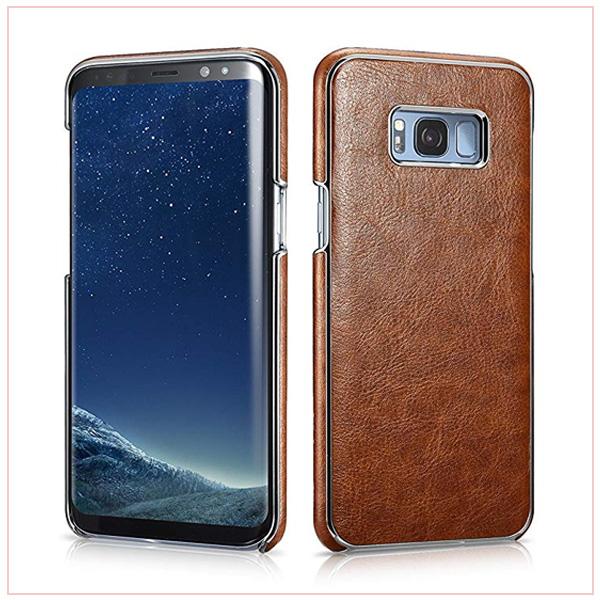 S8 Platinum Electroplating Cover Case - Brown