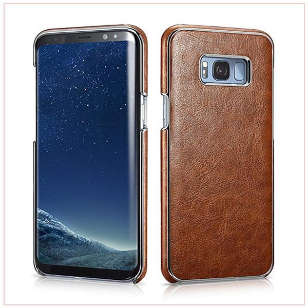 S8 Plus Platinum Electroplating Cover Case - Brown