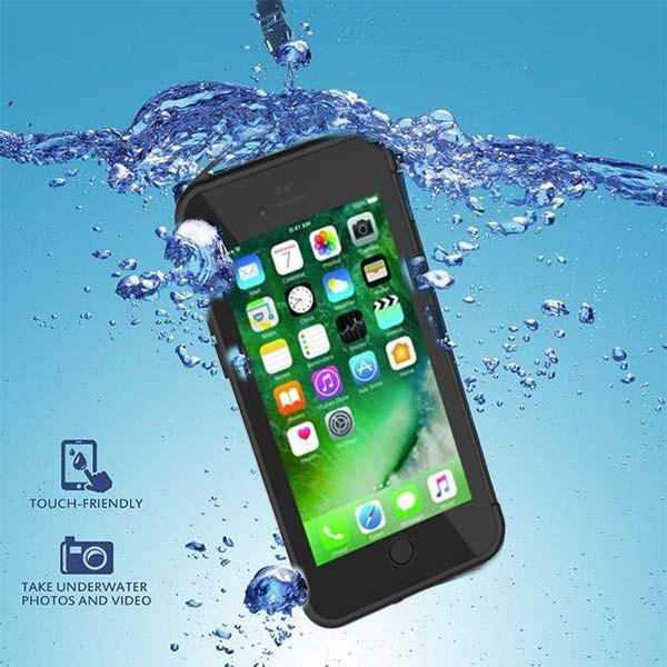 iPhone 6+ /6S+ Plus Waterproof/ Shockproof/ Snowproof Armor Case Cover - Black for 6/6S+ Plus